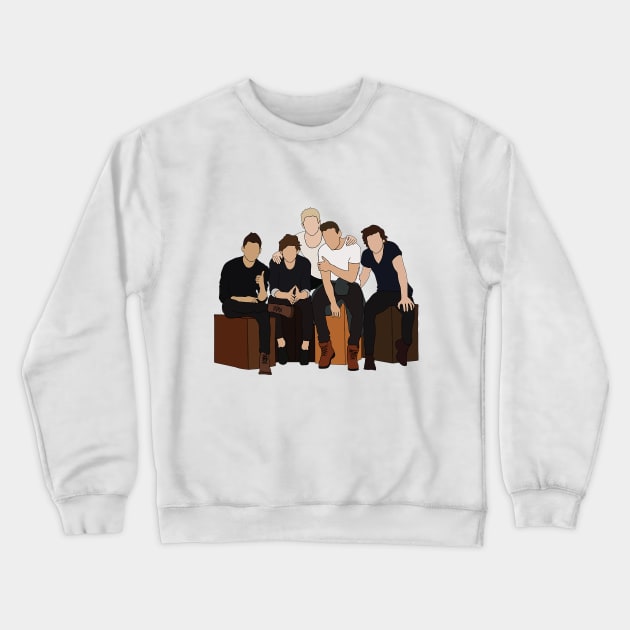 one direction sit together Crewneck Sweatshirt by denissoe